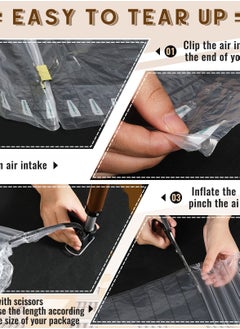 Excefore Inflatable Air Pillow Packaging Bubble Wrap Roll, 12"x164ft Bubble Cushioning Wrap for Heavy Duty Shipping, Wine Bottle Protector, Packing, and Moving.  - Image 4
