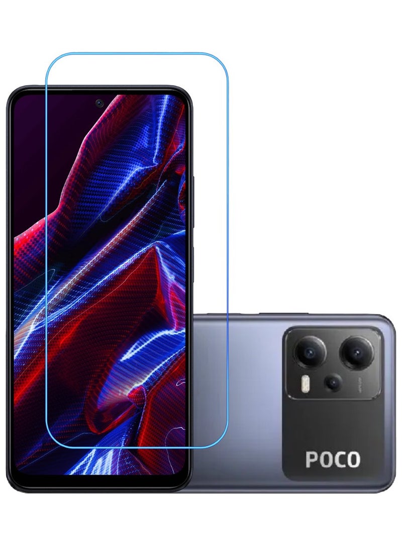 ACLIX Antistatic ESD Dustproof Premium Quality High Definition Clear Tempered Glass Screen Protector Designed For Xiaomi Poco X5 - Image 1