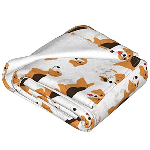 srufqsi Beagle Dog Throw Blanket Fleece Flannel Blankets Couch Sofa Bed Blanket for Kids Teen Adults - Image 5
