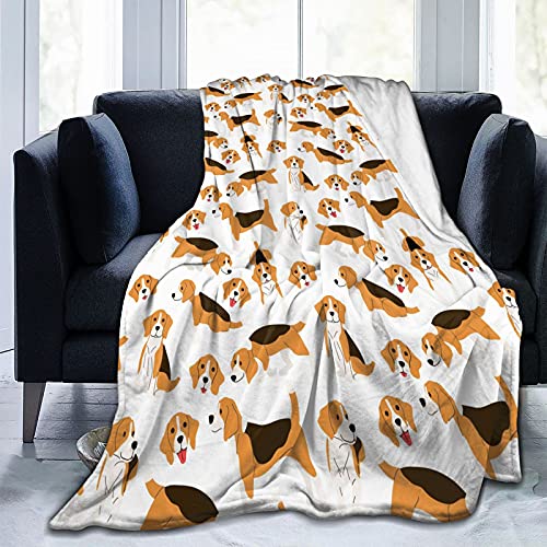 srufqsi Beagle Dog Throw Blanket Fleece Flannel Blankets Couch Sofa Bed Blanket for Kids Teen Adults - Image 4