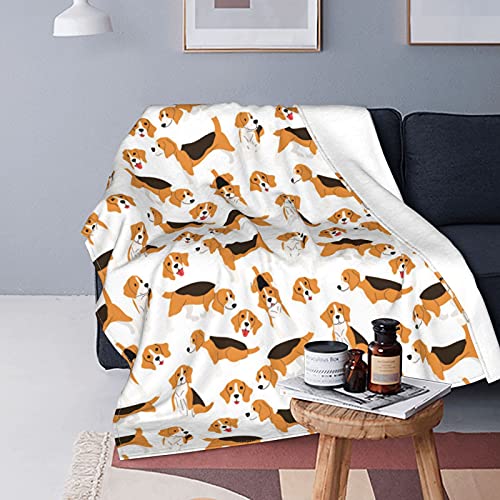 srufqsi Beagle Dog Throw Blanket Fleece Flannel Blankets Couch Sofa Bed Blanket for Kids Teen Adults - Image 2