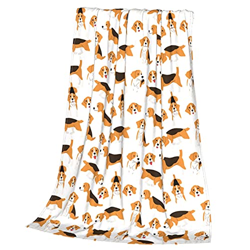 srufqsi Beagle Dog Throw Blanket Fleece Flannel Blankets Couch Sofa Bed Blanket for Kids Teen Adults - Image 3