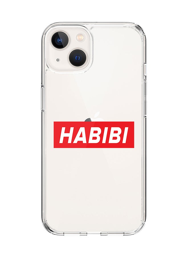Classic Clear Case for Apple iPhone 14 Plus Case Hybrid Soft Cover Flexible Edges Anti Drop TPU PC Gel Thin Transparent Cover - Habibi