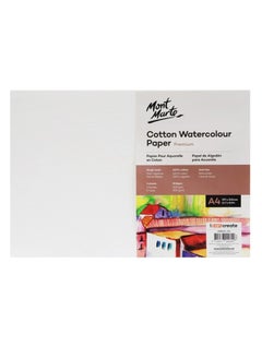 Mont Marte 5-Sheet A4 Size Cotton Watercolour Paper 300gsm Thickness  - Image 1