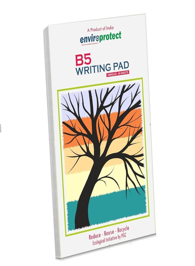 Suvigya دفتر ملاحظات سوفيجيا، مقاس B5، عبوة من دفتر واحد، دفاتر كتابة عادية، ورق غير مسطر 80 غرام/متر مربع، 80 ورقة لكل دفتر، دفاتر فنية فارغة للرسم والتخطيط وتدوين الملاحظات ورسم الخرائط الذهنية، 7 × 11 بوصة، أبيض - Image 1