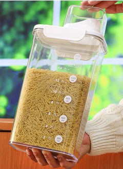 A box of legumes, 1.6 liters, an acrylic box included with a tight lid with gaskets and an acrylic measure