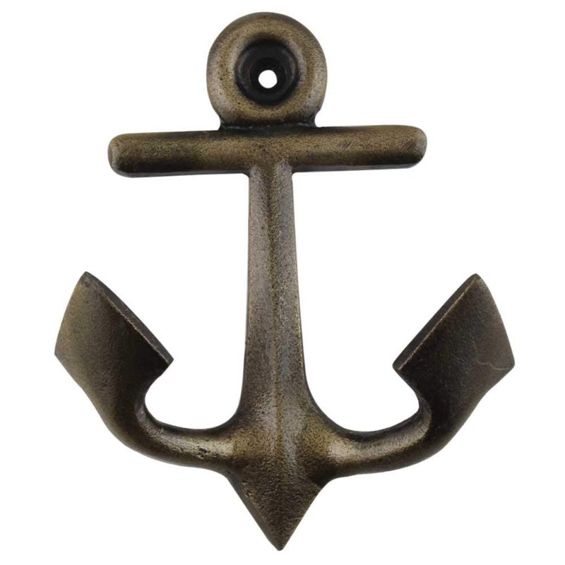 Indian-Shelf IndianShelf Handmade Iron Anchor Wall Hooks Hangers Holders 1100 cm Antique 1 Piece 