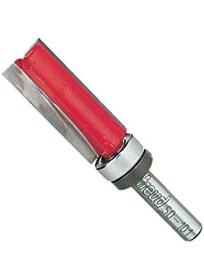 freud Freud Bearing Flush Trim Bit - Ideal for Trimming Laminates & Pattern Routing - 1/2" Diameter, 1/4" Shank, 2-1/2" Overall Length - 50-101  - Image 1
