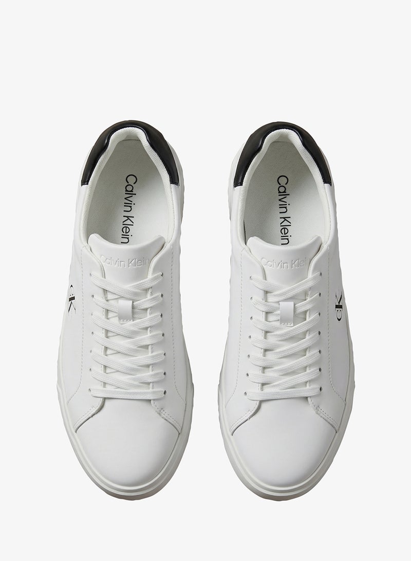 CALVIN KLEIN Low Profile Leather Cupsole Sneakers - Image 5