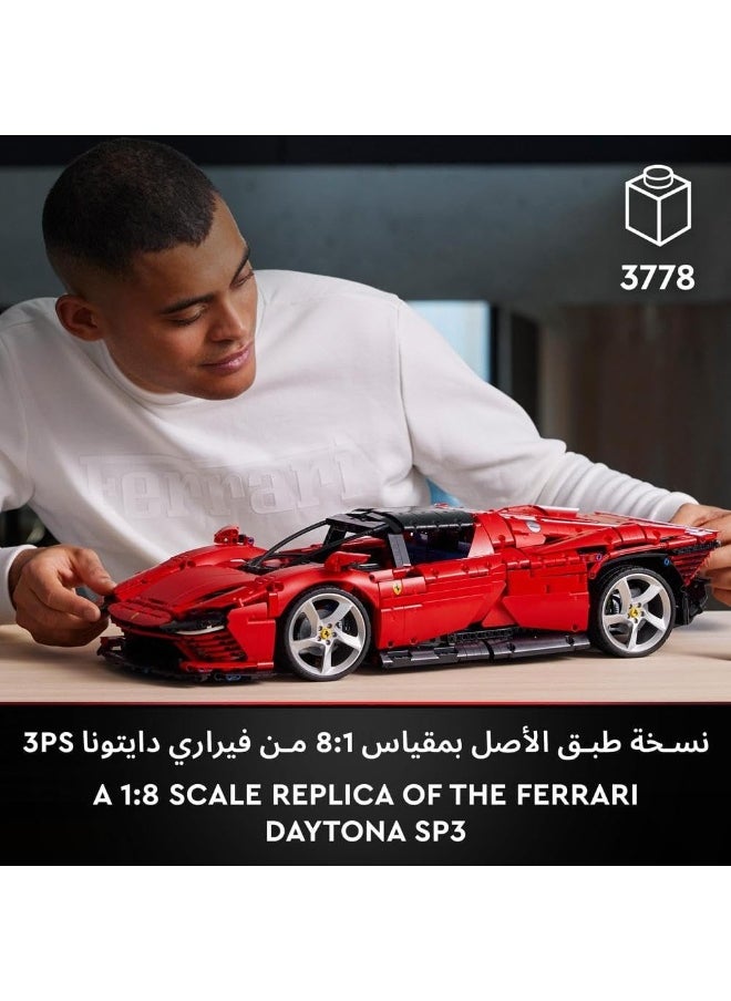 LEGO مجموعة بناء سيارة فيراري دايتونا SP3 42143 من ليجو تكنيك (3,778 قطعة)  - Image 3