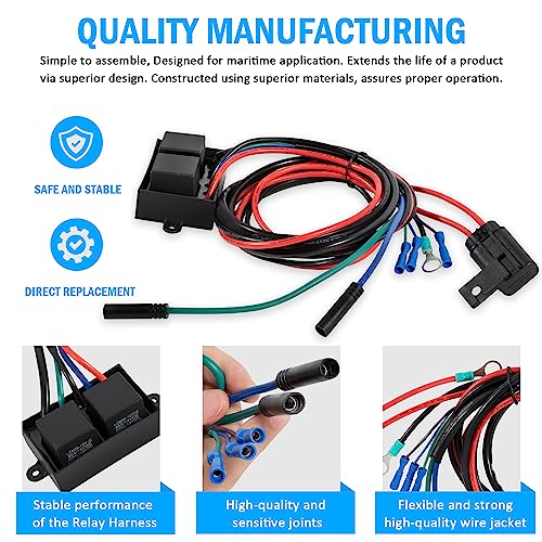 USSKYBOY Replacement Relay Harness for Atlas Hydraulic Jack Plates 2014+, Replace AHJRELAYKIT-2-DP - Image 3