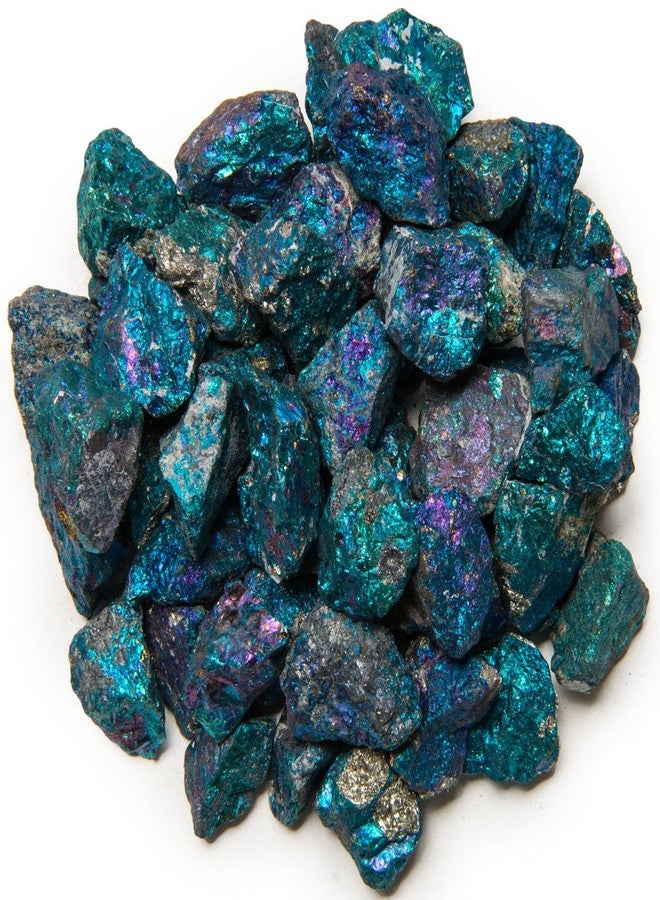 Digging Dolls: 1 lb Chalcopyrite Peacock Ore from Mexico - Avg. 1/2" - 1" - Raw Natural Crystals, Rocks, Stones for Wire Wrapping, Jewelry Making, Educational Specimens, Reiki