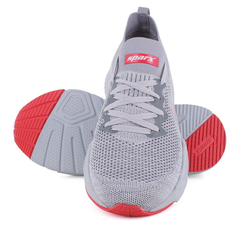 Sparx Men SM-680 Grey Red Sports Shoes (SX0680G_GYRD_0007) - Image 2