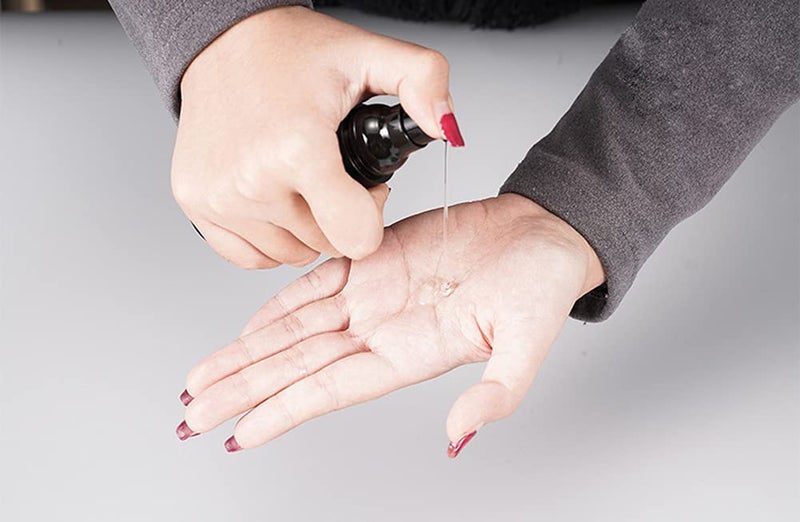 Wresty 3 Pack Black Airless Pump Bottle Travel Lotion Bottles Cosmetic Cream Bottle Vacuum Pump Bottles Makeup Dispenser Container (15ml/0.5oz) - Image 2