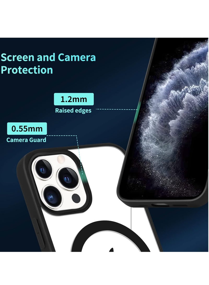 تين تك جراب حماية شفاف مغناطيسي متوافق مع ماج سيف لموبايل ايفون 11 برو / iPhone 11 Pro مضاد للصدمات والخدوش (اسود) جراب خلفي سيليكون من تين تيك - Image 5