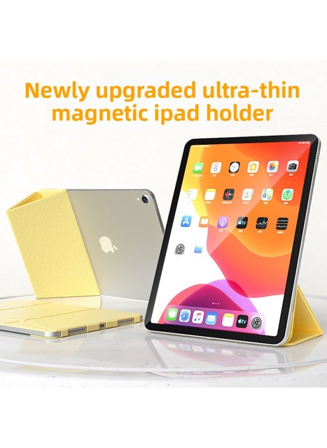 ماركة غير محددة - مناسبة لقوس الكمبيوتر اللوحي Ipad10 شاشة أفقية ورأسية قابلة للطي Pro11 زاوية مزدوجة تدعم Air5 دعامة جذب مغناطيسية - اللون: أصفر جيلي - الأبعاد المطبقة: iPad10 - Image 1