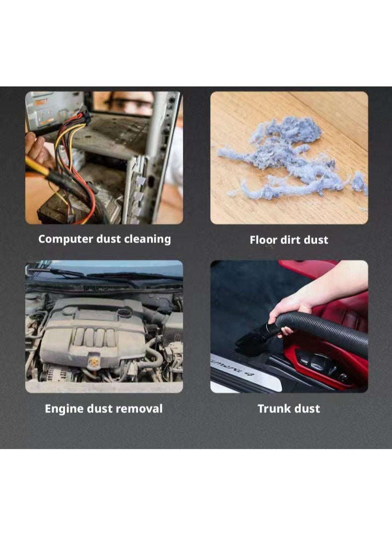 Halamine 21V Leaf Blower，Electric Blower，Air Blower And Suction Vacuum,With Collection Bag, For Home And Garden, Yellow - Image 2