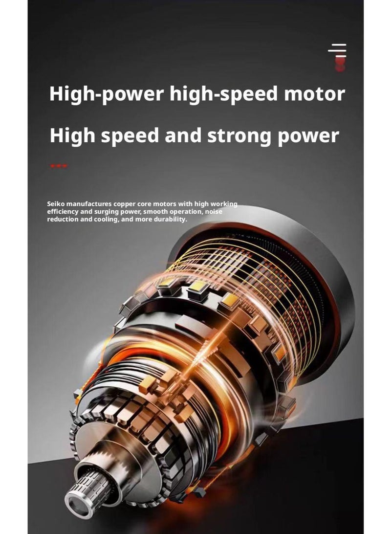 Halamine 21V Leaf Blower，Electric Blower，Air Blower And Suction Vacuum,With Collection Bag, For Home And Garden, Yellow - Image 4