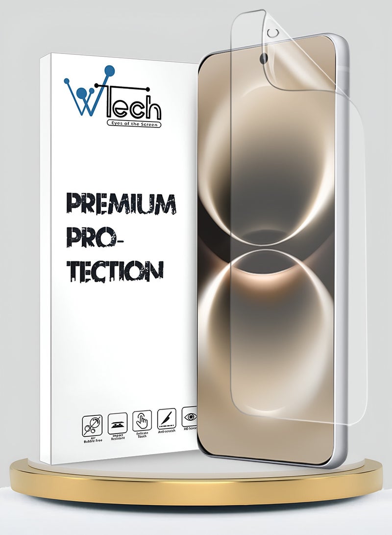 Wtech Huawei nova 15 Max 4G 2026 Premium Hydrogel Film Thin and Flexible Screen Protector (MSHFMN) - Clear - Image 1