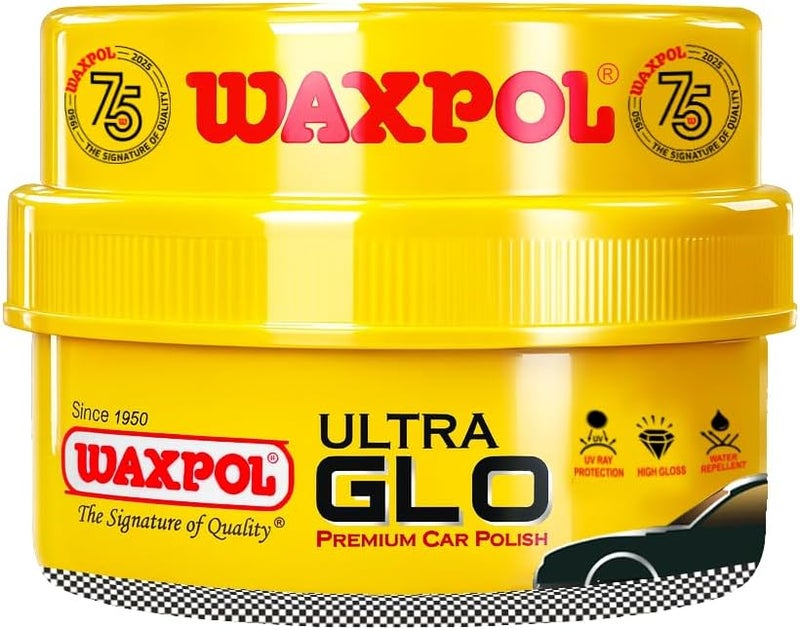 واكسبول شمع تلميع السيارات الفاخر Ultra Glo مع إسفنجة تطبيق (230 جرام) للحصول على لمعان عالي - Image 1