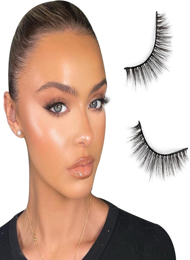 GODFLY رموش جودفلاي ذاتية اللصق، مظهر طبيعي، رموش صناعية مقاومة للماء، قابلة لإعادة الاستخدام، رموش شريطية رقيقة وناعمة، سهلة الاستخدام بدون غراء (ثلاثية الأبعاد - #04) - Image 4