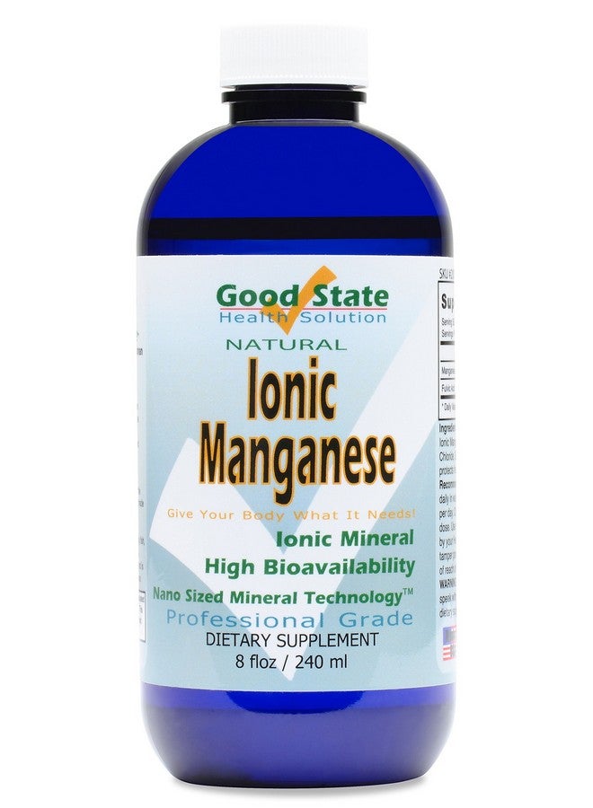 Good State Good State Liquid Ionic Manganese (96 servings at 2 mg elemental, plus 2 mg fulvic acid - 8 fl oz)  - Image 1
