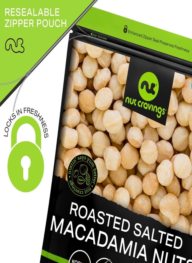 NUT CRAVINGS - Roasted & Salted Macadamia Nuts - No Shell, (32oz - 2 LB) Bulk Nuts Packed Fresh in Resealable Bag - Healthy Protein Food Snack, Food Assortments Hazelnut - Image 5