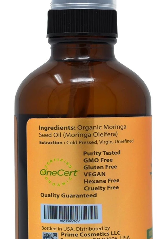 PRIME NATURAL Organic Moringa Oil - 100% Pure & USDA Certified - Image 4