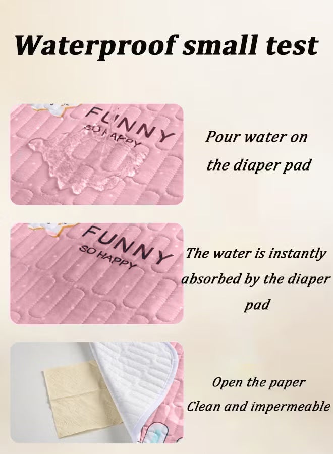 آيسيورا وسادة تغيير حفاضات الأطفال وسادة مرتبة أطفال مقاومة للماء وسادة حفاضات أطفال قابلة للغسل مناسبة لأسرة الأطفال قابلة لإعادة الاستخدام وسادة سلس البول مناسبة للأطفال/البالغين/الحيوانات الأليفة - Image 4