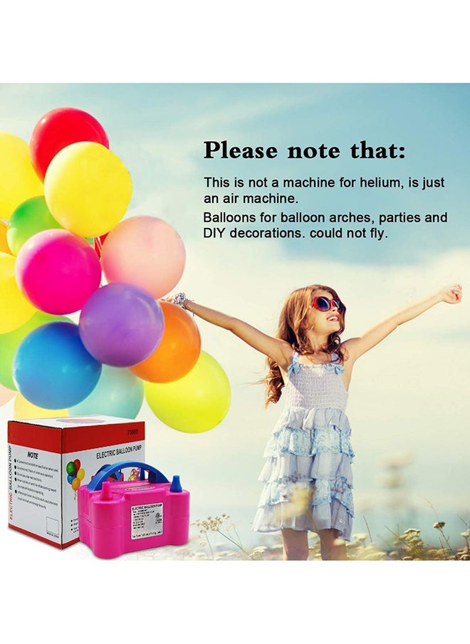 VIO - High Power Electric Portable Balloons Inflator Blower Machine With Dual Nozzle Uae Pin Plug Type Balloon Pump Air Inflator For Balloons - Image 1