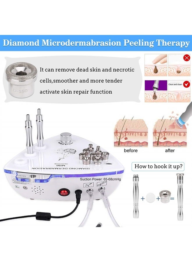 Beauty Star Microdermabrasion Machine with Spray Gun, Professional Home Use Facial Beauty Salon Equipment Strong Suction Power 65-68cmhg - Image 1
