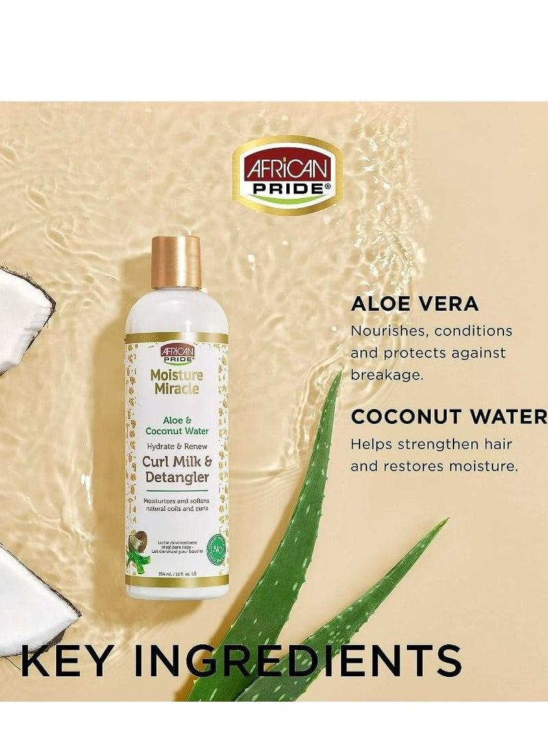 African Pride Moisture Miracle Milk & Detangler 354 ML - Image 2