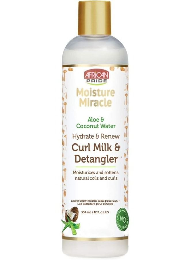 African Pride Moisture Miracle Milk & Detangler 354 ML - Image 1