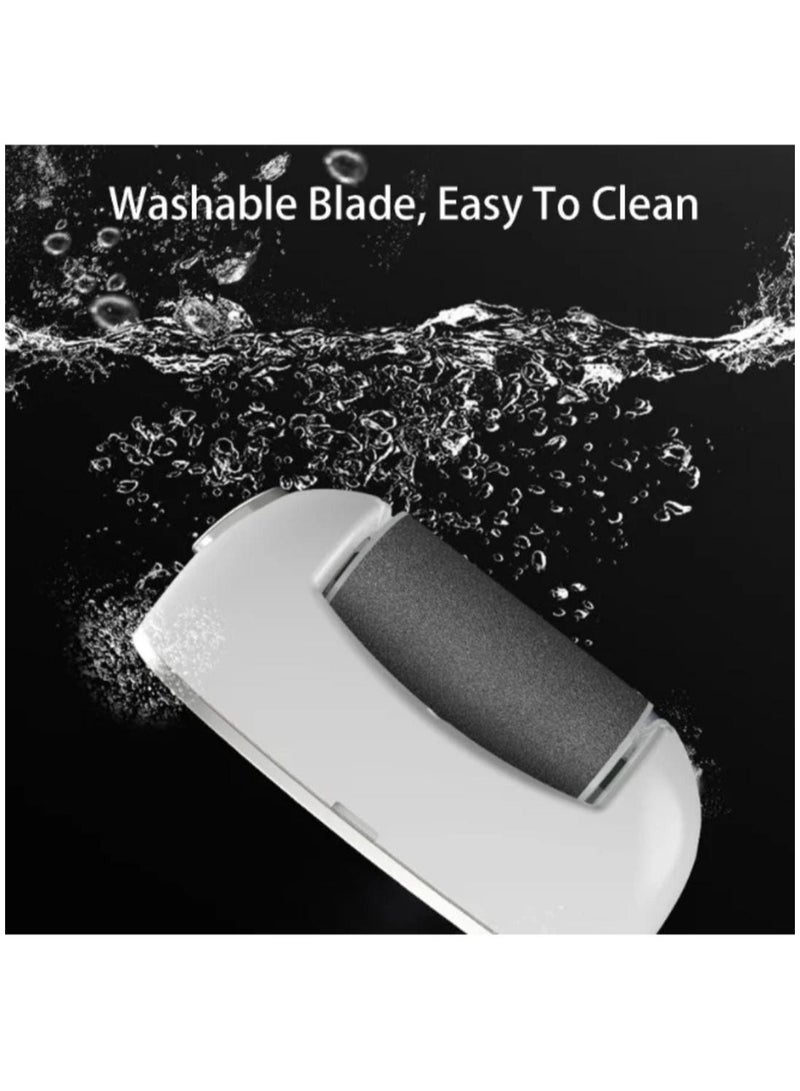 دينكس جهاز تلميع القدمين DENX القابل لإعادة الشحن مع شاشة LED، بطارية 500 مللي أمبير/ساعة، 3 رؤوس طحن - مزيل مسامير القدم الكهربائي - Image 4