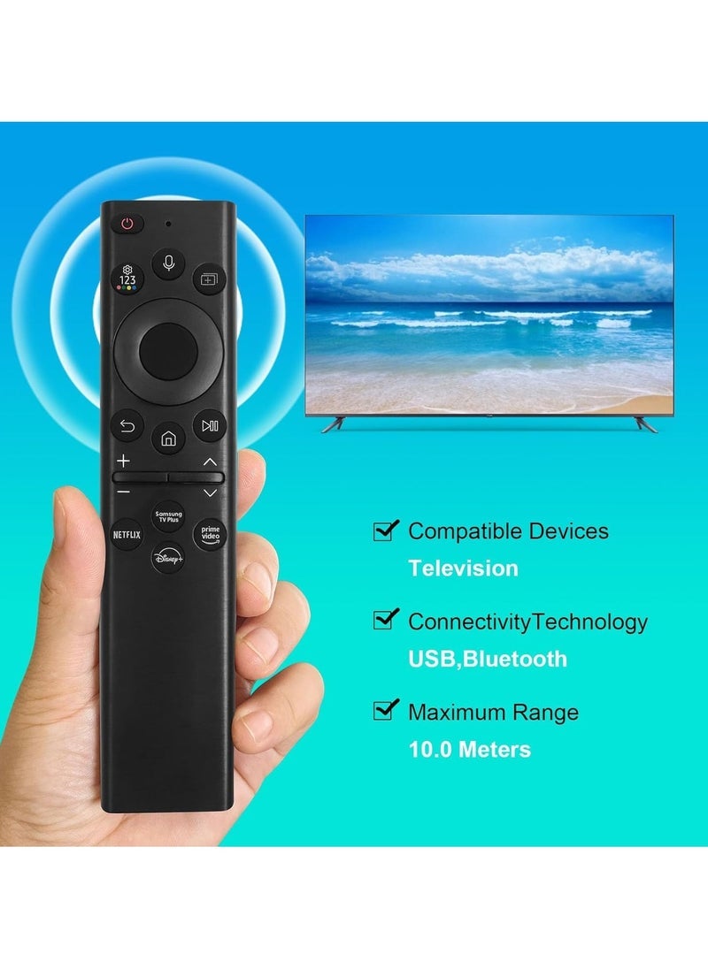 PopZa BN59-01385A Replacement Solar Voice Remote Control for Samsung Frame Smart TV, Bluetooth Rechargeable Solar Cell, Compatible with 2021-2022 Neo LED 4K UHD TV, 4-Button Design - Image 5