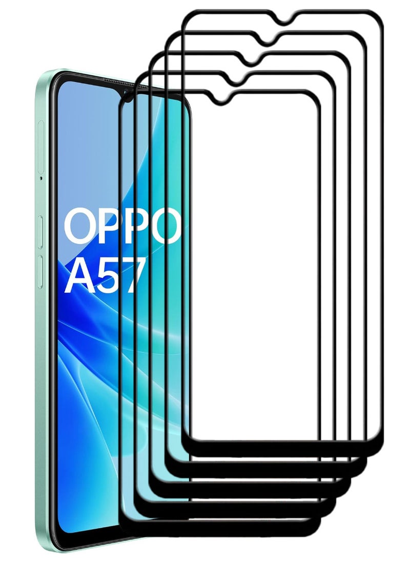 ACLIX 5 Pieces Antistatic ESD Dustproof Premium Quality High Definition Tempered Glass Screen Protector Designed For Oppo A57 - Image 1