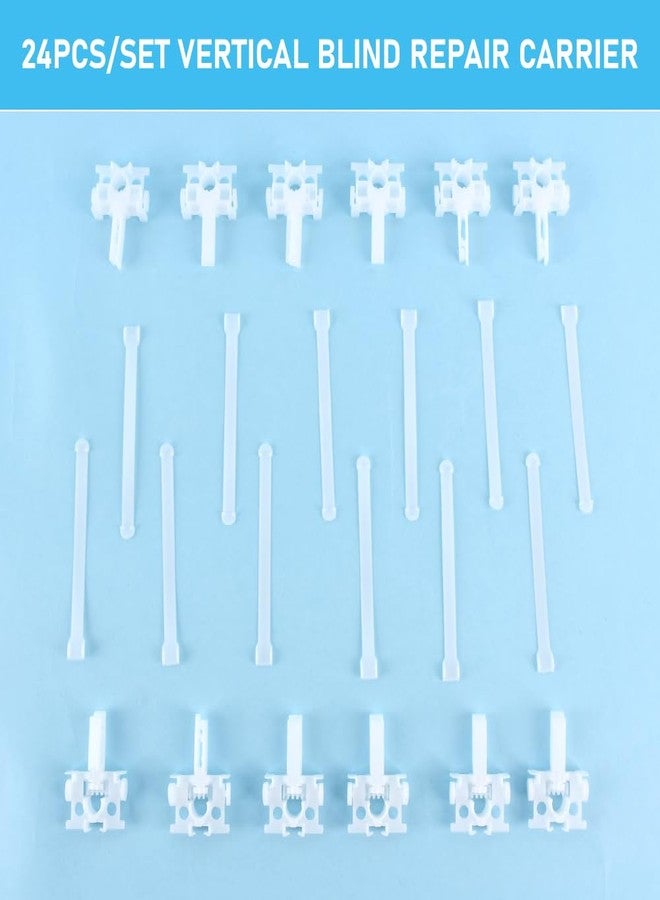 BNYTXV 24pcs Universal Vertical Blind Repair Kit - Durable Replacement Parts for White Blinds - Image 4
