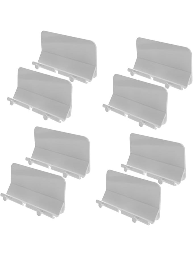 Self Adhesive Phone Wall Mount Holder Set White 4 Pack Space Saving Bedroom - Image 1
