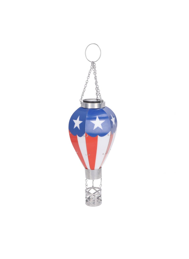 Velaurs - Solar Hot Air Balloon Lantern Outdoor Hanging Decorative Ornament Lantern - Image 1