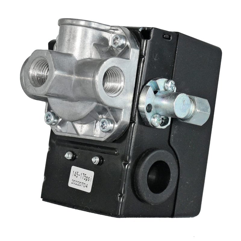 Partman 23474653A Pressure Switch Fit for IR Parts 145175 PSI Air Compressor Female 4PORT Side Wire Feed Adjustable Unloader Replace 23474653 23474653R