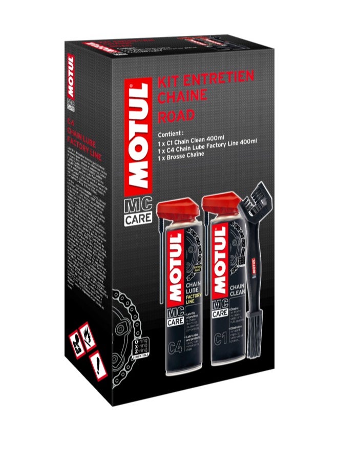 MOTUL - Motorcycle Care I Road Chain Care Kit (C1+C4) - Imported from Europe - Image 1