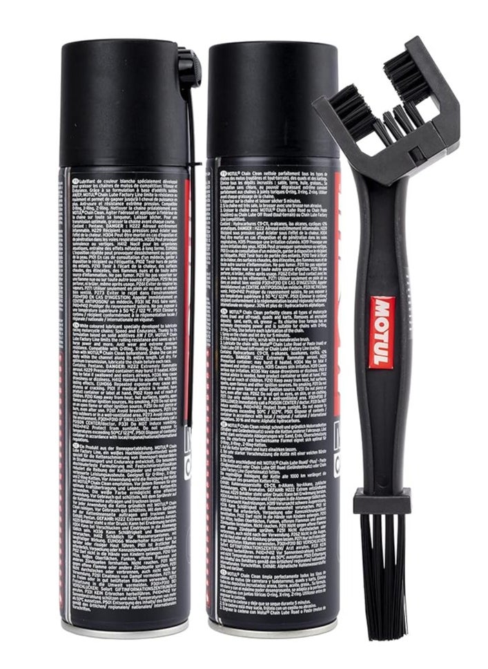 MOTUL - Motorcycle Care I Road Chain Care Kit (C1+C4) - Imported from Europe - Image 1
