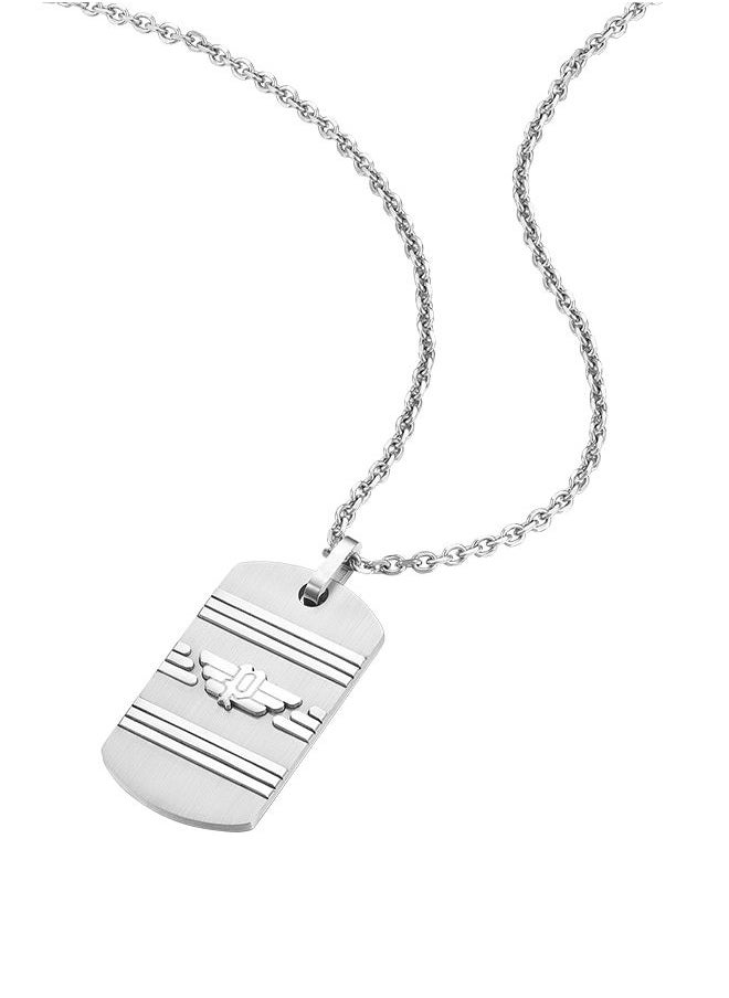 POLICE - Revelry Stainless Steel Chain Gents Necklace With Wing LogoPEAGN0033301 - Image 1