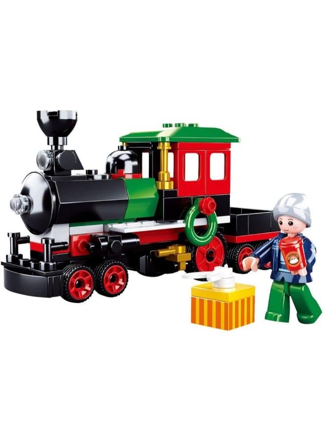 SLUBAN TRAIN NEW YEAR - 156 Pcs boy toys, girl toys, birthday gift, Christmas gift, growth, fun, for kids.