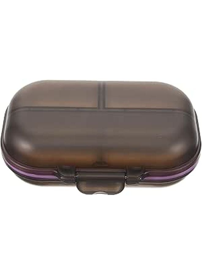 Weekly Pill Organizer 7 Day 3 Times Daily Portable Gray Travel Medication Case - Image 1