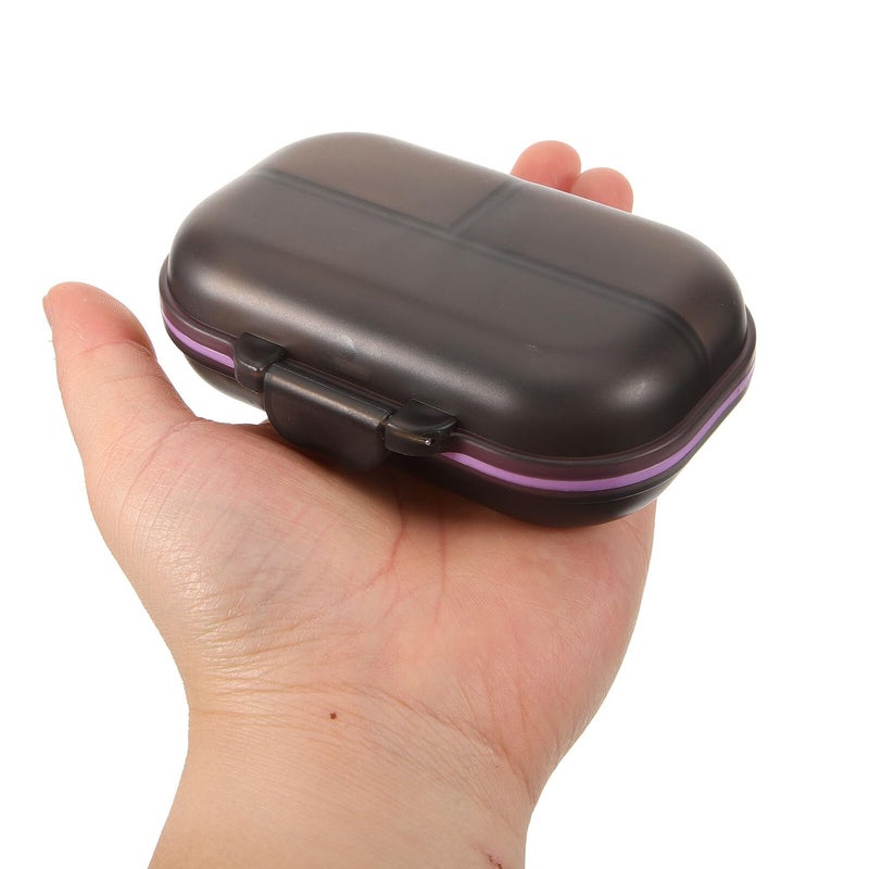 Weekly Pill Organizer 7 Day 3 Times Daily Portable Gray Travel Medication Case - Image 5