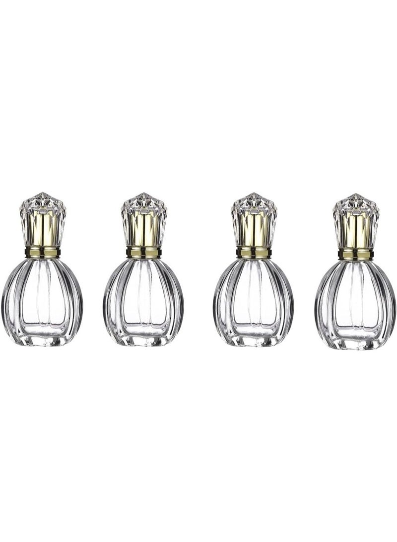 NANAO زجاجة إعادة تعبئة العطر، زجاجة رذاذ قابلة لإعادة التعبئة، زجاجة سفر صغيرة فارغة تحتمل الاستخدام في الحقيبة أو الجيب أو الأمتعة، حاوية عطر مضادة للتسرب للنساء والرجال (3 قطع) - Image 1