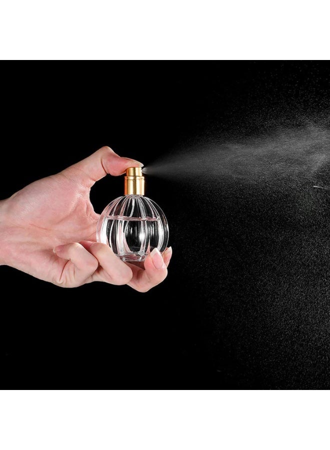 NANAO زجاجة إعادة تعبئة العطر، زجاجة رذاذ قابلة لإعادة التعبئة، زجاجة سفر صغيرة فارغة تحتمل الاستخدام في الحقيبة أو الجيب أو الأمتعة، حاوية عطر مضادة للتسرب للنساء والرجال (3 قطع) - Image 5