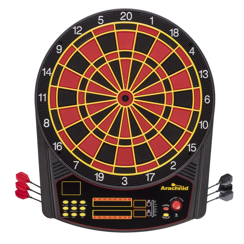 Arachnid CricketPro 450 Electronic Dartboard – 15.5” Regulation Size – 31 Games & 178 Variations – Multi-Color LED Display – Automatic Scoring & Checkout Assist – Includes 6 Soft Tip Darts - Image 2