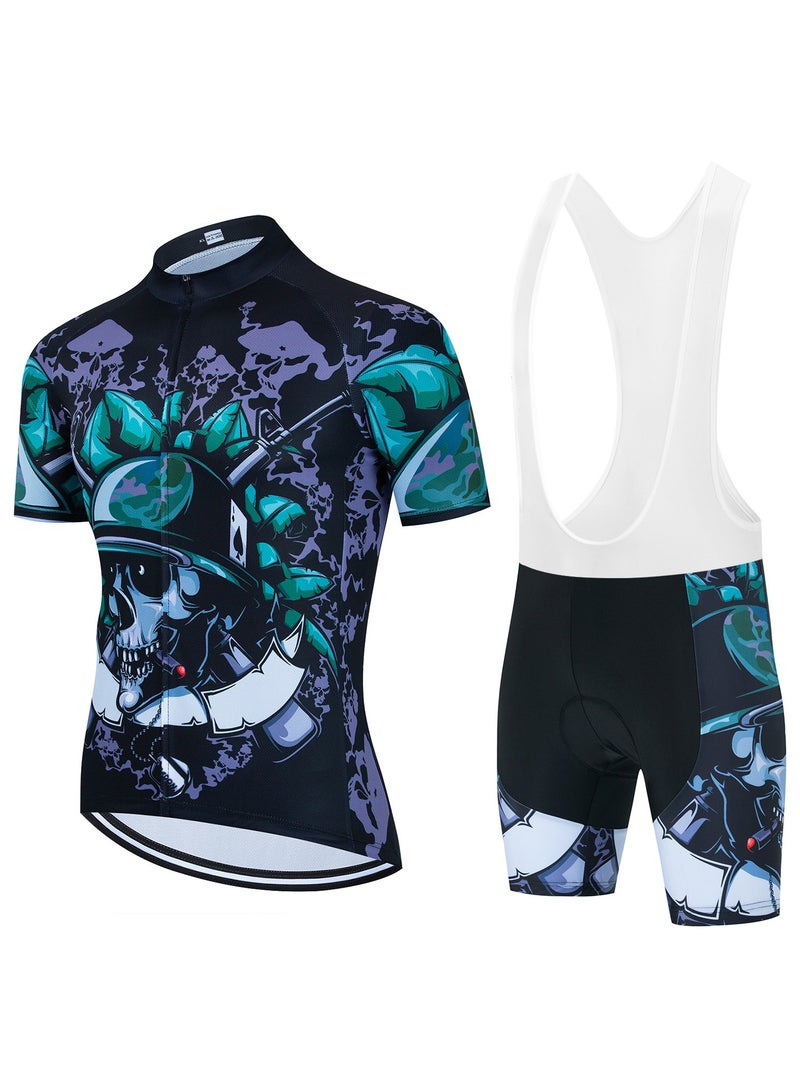 KUYING Summer Short Sleeved Cycling Suit Set - Image 1